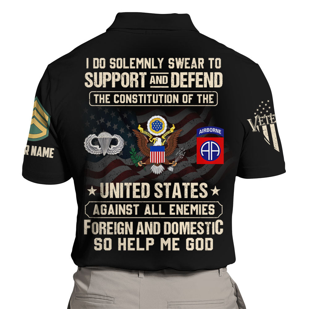 Personalized Shirt An Oath Means Forever All Over Print Shirt For Veterans K1702