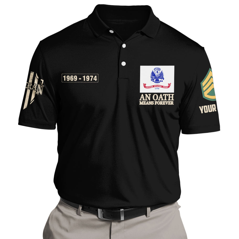 Personalized Shirt An Oath Means Forever All Over Print Shirt For Veterans K1702
