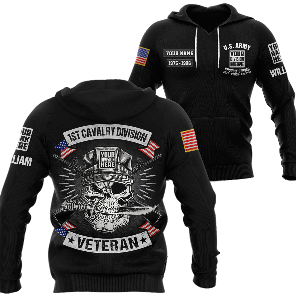 Personalized Shirt US Veteran Custom Division Gift For Veteran vr2 All Over Print Shirt K1702