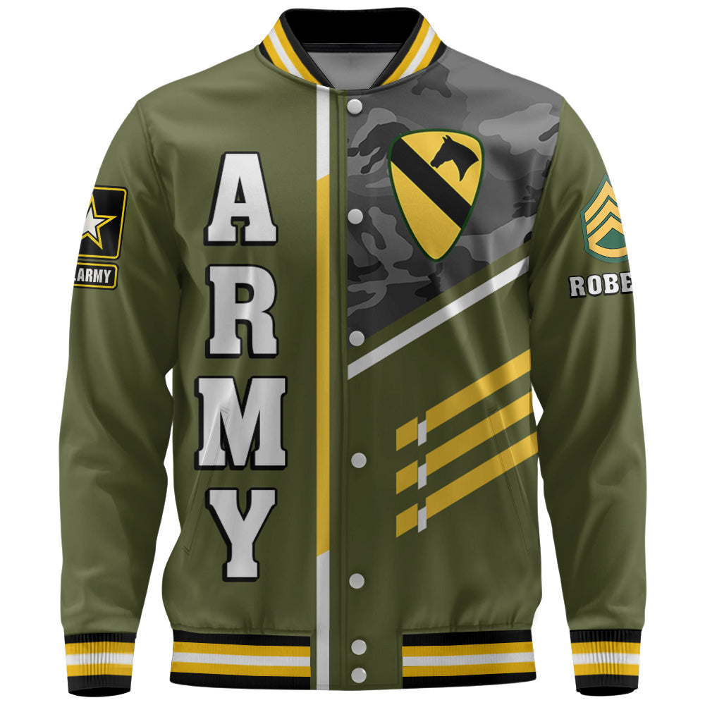 Custom Baseball Jackets Veteran Custom All Unit Patch Division Military Gift For Soldier Veterans K1702 Trhn