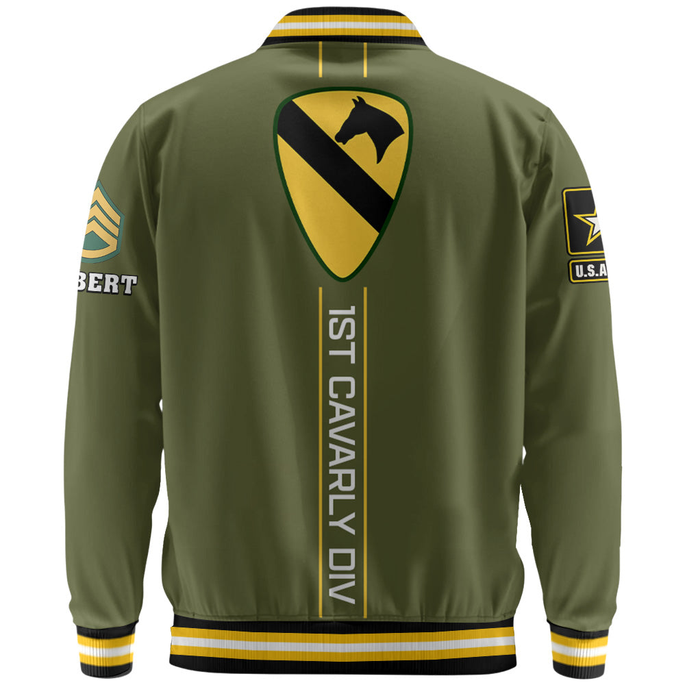 Custom Baseball Jackets Veteran Custom All Unit Patch Division Military Gift For Soldier Veterans K1702 Trhn