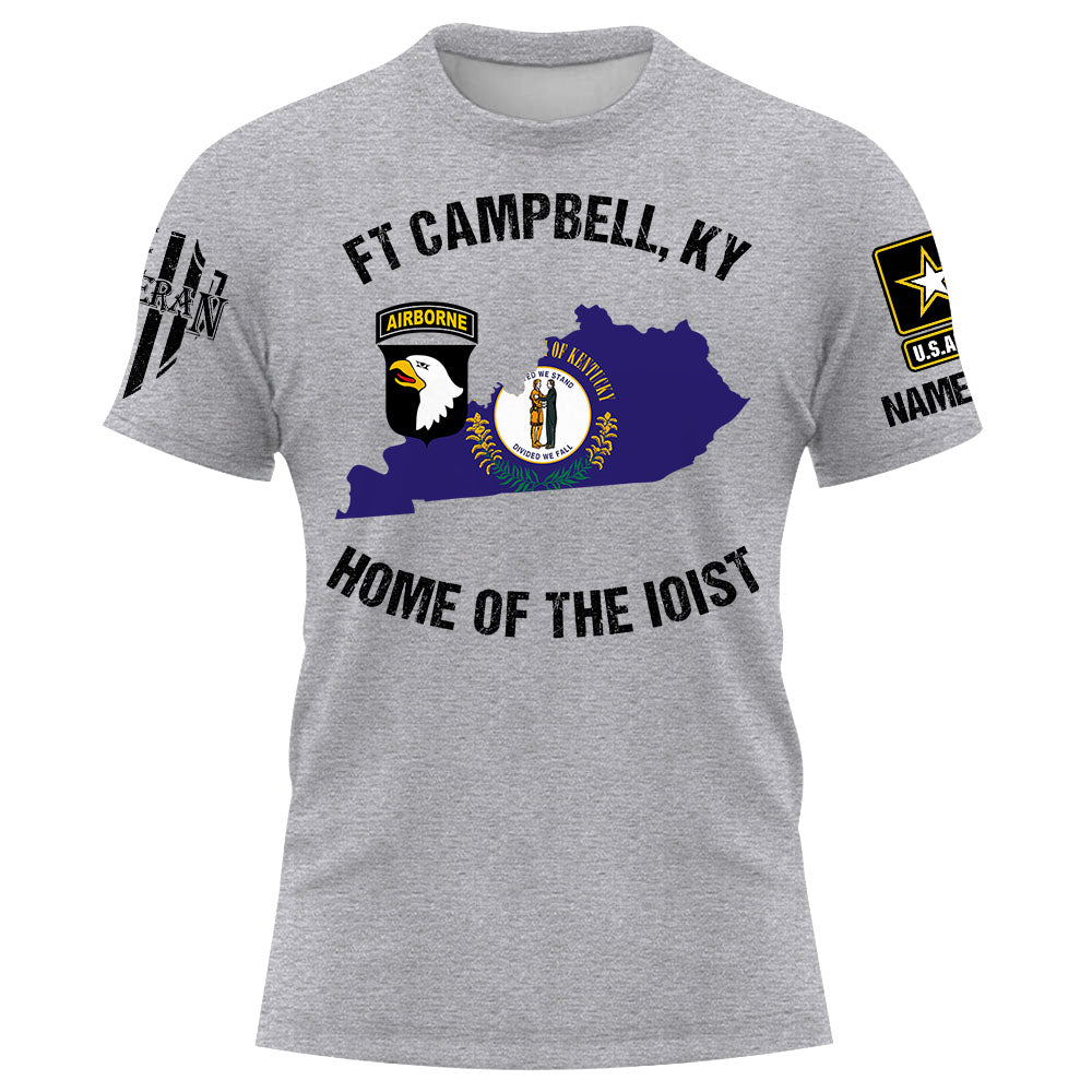 Custom Shirt Veteran Military Base Custom Division Military Personalized Gift For Veterans K1702 Pt99
