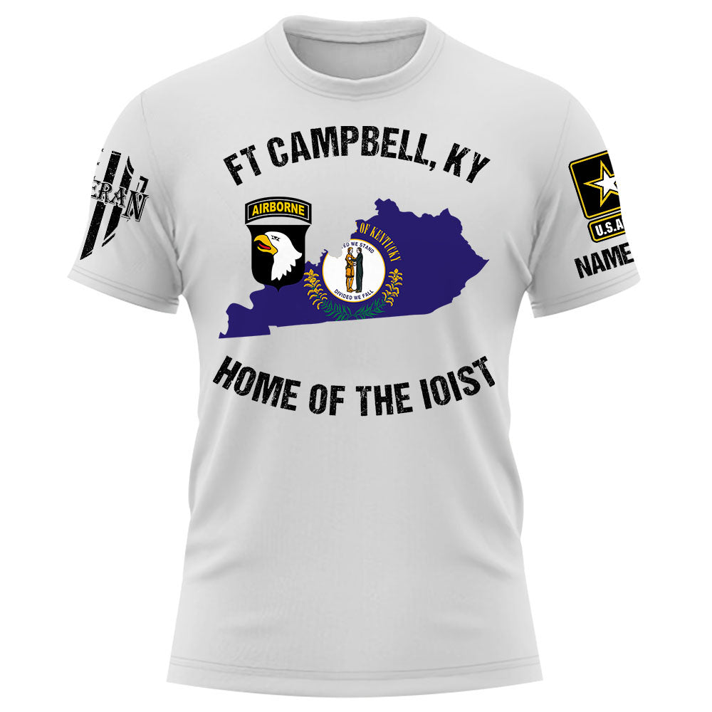 Custom Shirt Veteran Military Base Custom Division Military Personalized Gift For Veterans K1702 Pt99