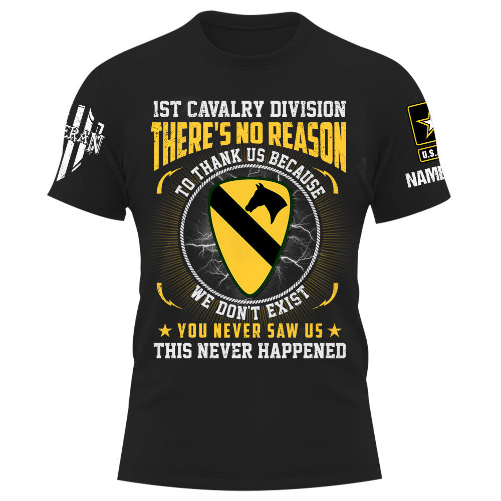 Personalized Shirt US Veteran There's No Reason To Thank Us Gift For Veterans K1702