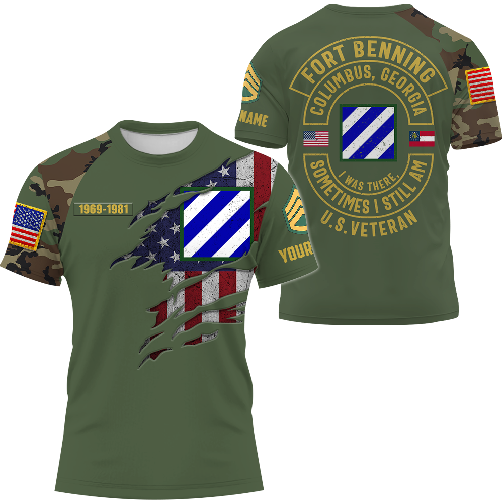 Veteran Custom All Over Print Shirt Military Base Shirt Gift For Veteran K1702