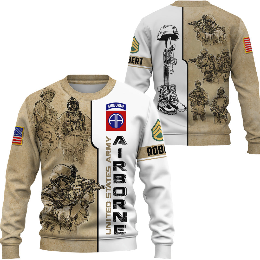 Custom All Over Print Shirt Premium Proudly Served US Veteran Zip Hoodie Gift For Veteran K1702 Trhn