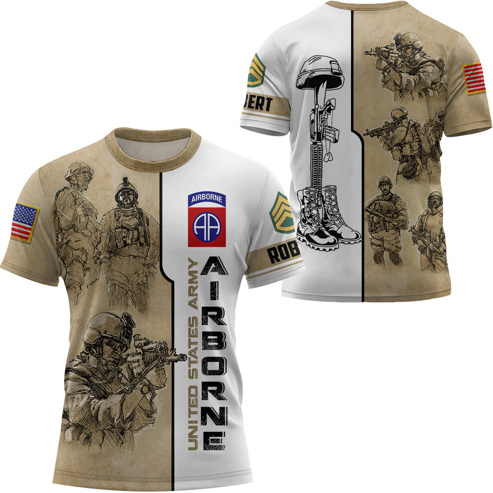 Custom All Over Print Shirt Premium Proudly Served US Veteran Zip Hoodie Gift For Veteran K1702 Trhn